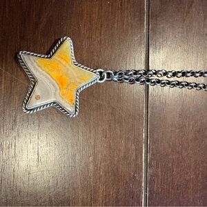 Star Bumble bee Turquoise Pendant Necklace